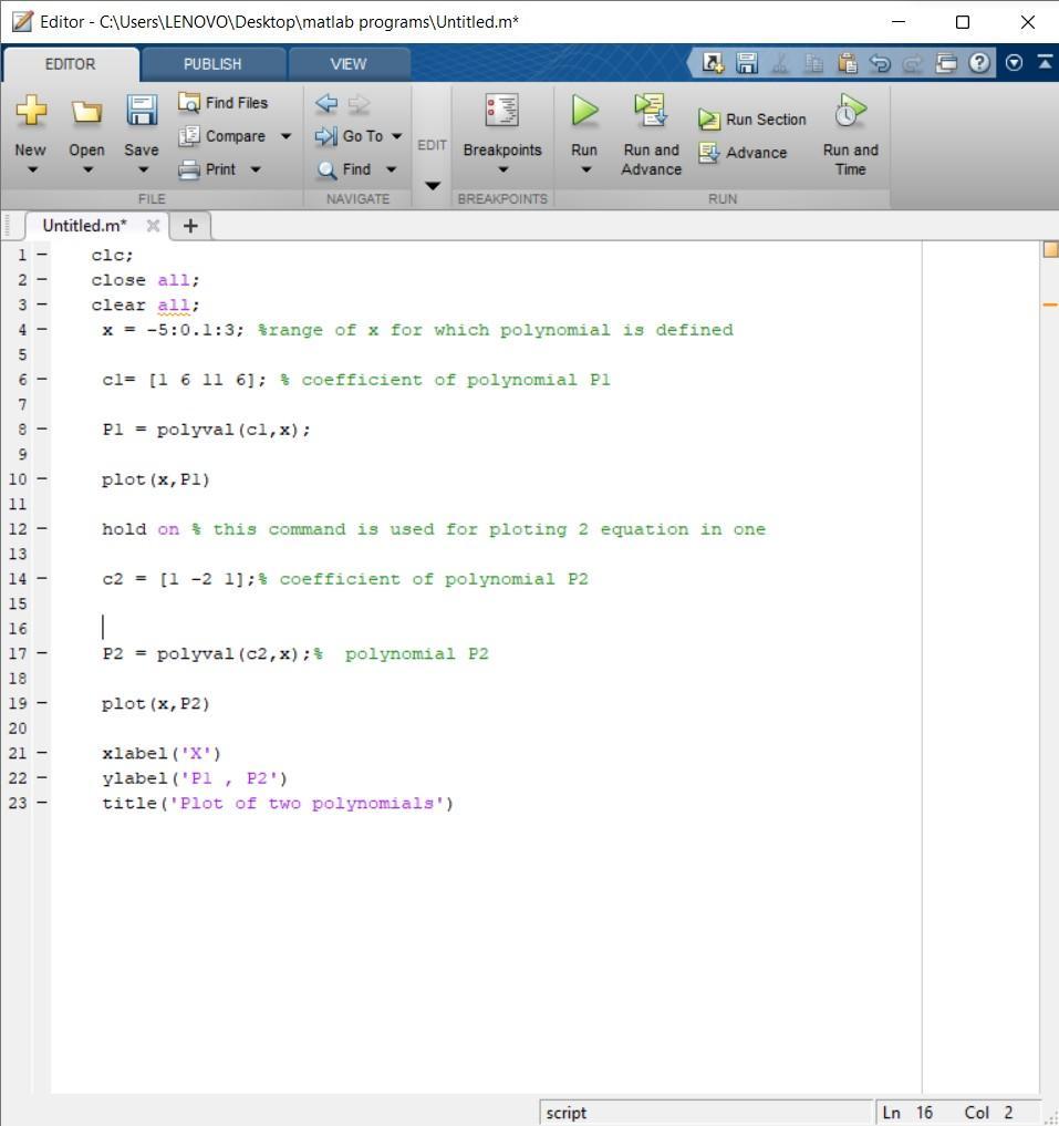  do the same while using ezplot in matlab (Accept the default