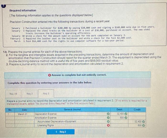  I got everything right except for requirement number three I will
