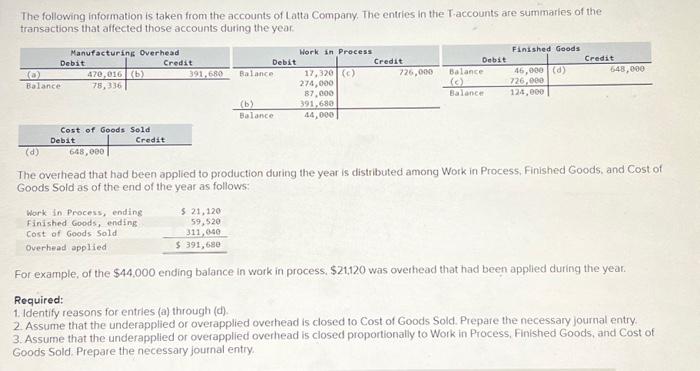 I need help with this question please. thank you!! The following information