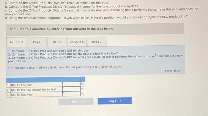 headquarters wants us to add that new product line," said Dell Havasi,