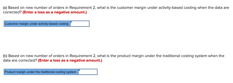 of selling and administrative overhead attributable to processing orders should be changed