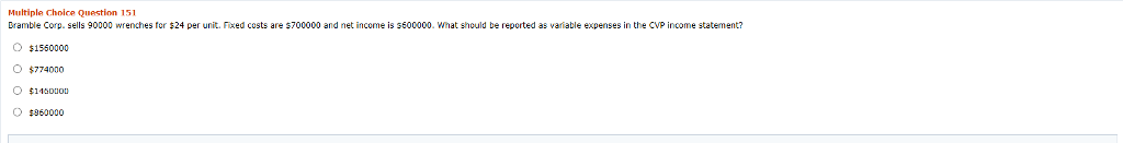 with a contribution margin o $40 each; Model 26 has sales of