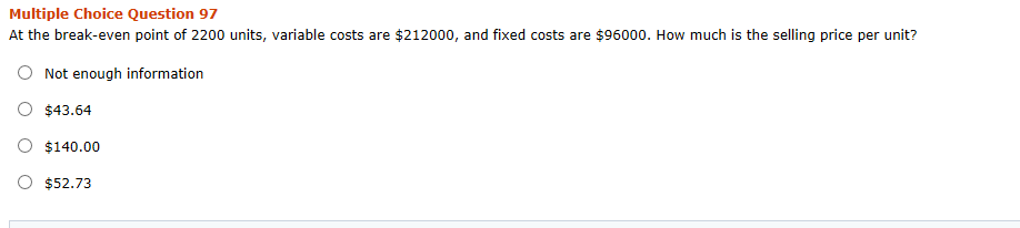 26 ncrease by 200 units, huw much will profit dange? O $4500n