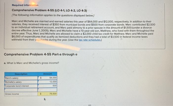 Required information Comprehensive Problem 4-55 (LO 4-1, LO 4-2, LO 4-3)