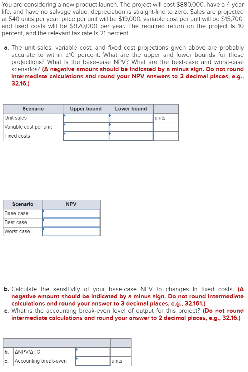  Please Show All WORK AND FORMULAS You are considering a new