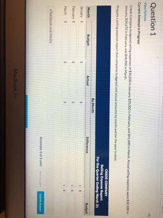  please answer for the "month" and also "year to date" --/1