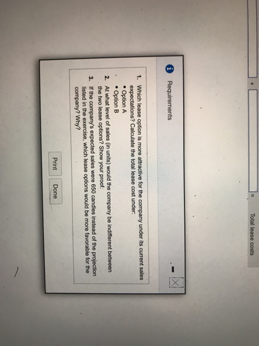 Ch. 9 CVP Analysis Score: 0 of 1 pt E7-34A (similar to)