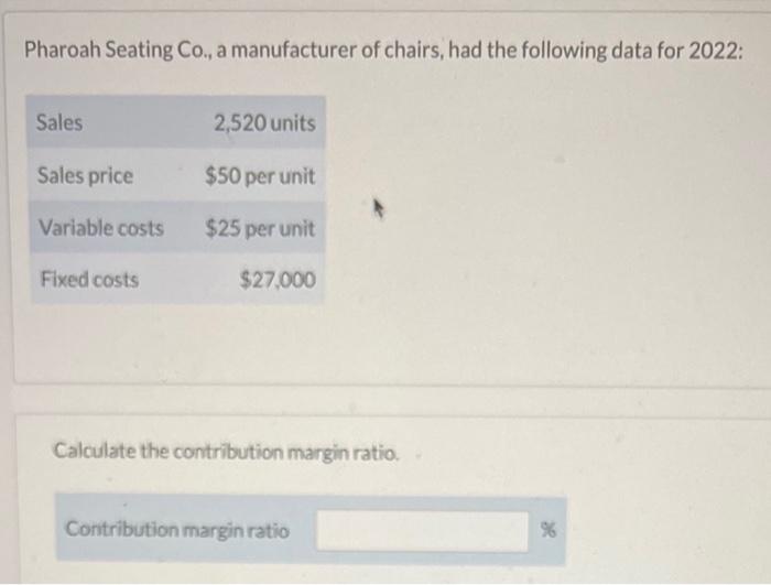please let me know the whole answers for it Pharoah Seating Co.,