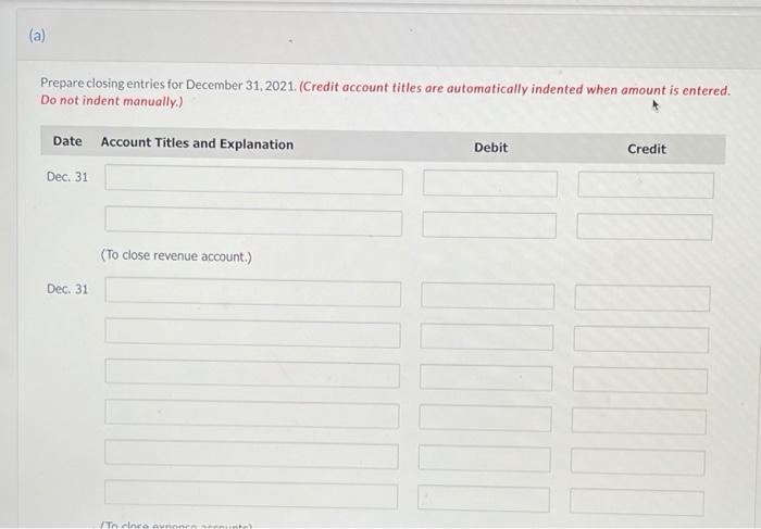 for Shawn Company, at December 31, 2021. Cash $ 7.700 $10,000 20,000