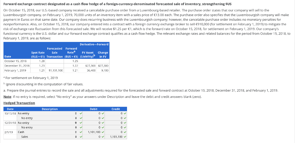 Please help with part B. I'm stuck Forward exchange contract designated