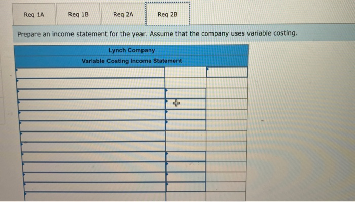 selling and administrative Fixed costs per year: Fixed manufacturing overhead Pixed selling