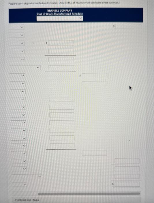 Raw Material Inventory 7/1/26 Raw Material Inventory 6/30/27 Finished Goods Inventory 7/1/26