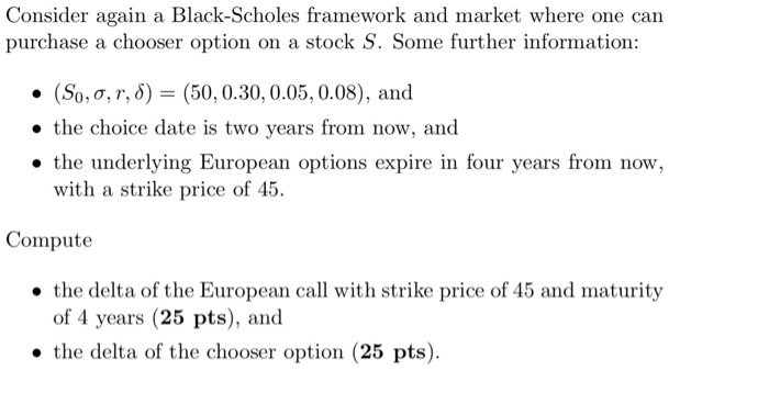 gap call option is written on a share of S. She delta-