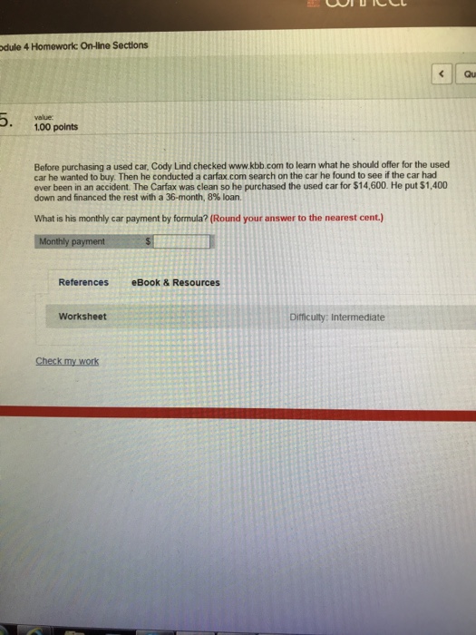  dule 4 Homework: On-line Sections Gu value 1.00 points Before purchasing