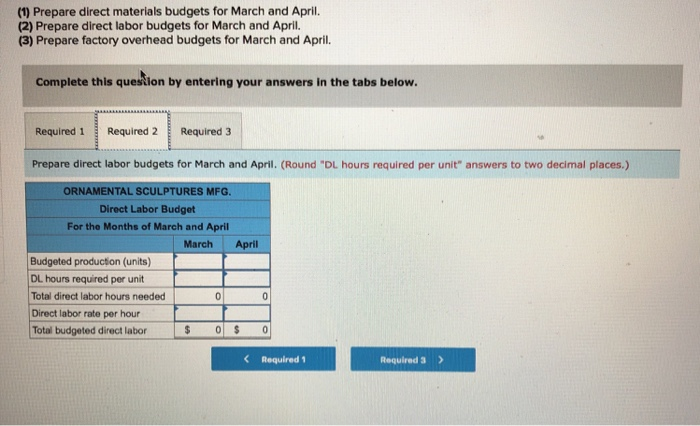 of direct materials at a cost of $3 per pound and 0.4