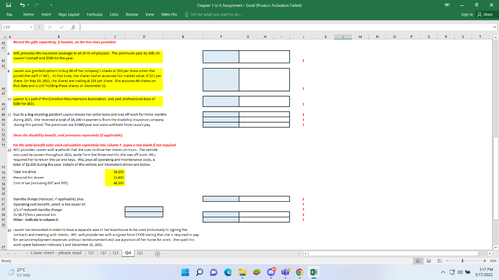 Page Layout Formulas Data Review View Nitro To Sign in Share 121