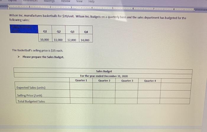 Overhead Budget Manufacturing Overhead Budget 01 02 Q3 04 Budgeted direct labour
