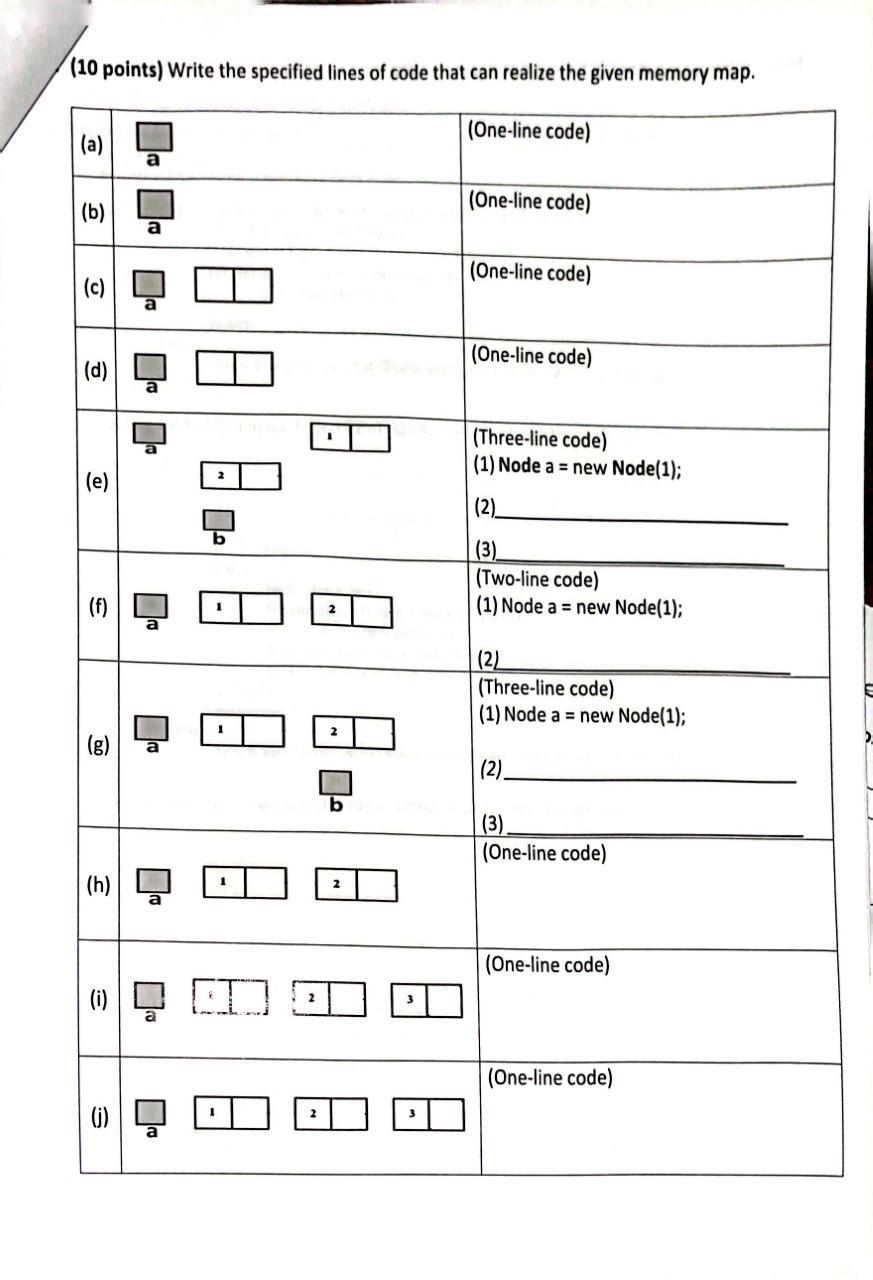 please answer this in java programing language. Thank you! (10 points) Write