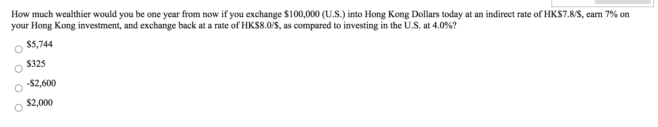  How much wealthier would you be one year from now if