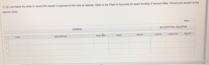 (2) receipt of payment of the note at maturity to the Chart