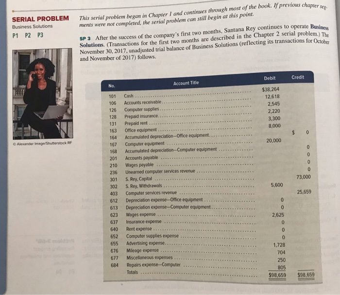  If previous chapter seg SERIAL PROBLEM Business Solutions P1 P2 P3