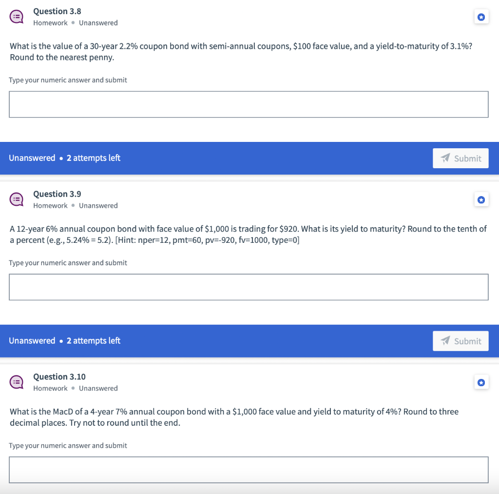 Please answer all three questions, thanks! What is the value of a