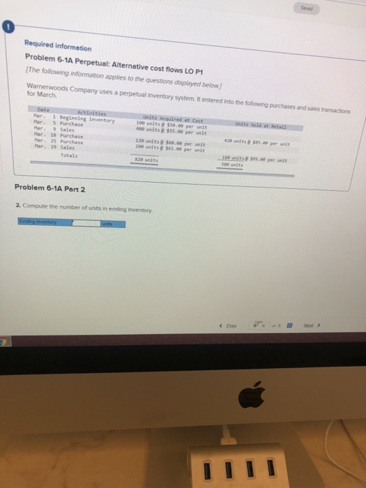  0 Required information Problem 6-1A Perpetual: Alternative cost flows LO P