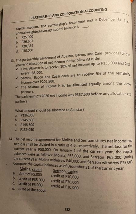 means of allocating profit among the partners. What amount of income would