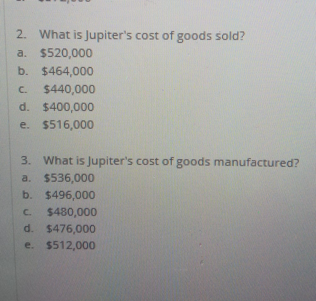 Jupiter Inc. had the following activities in the year. Direct materials balance: