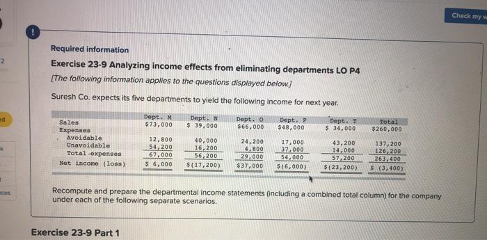  its a two part question Check my w 2 Required information
