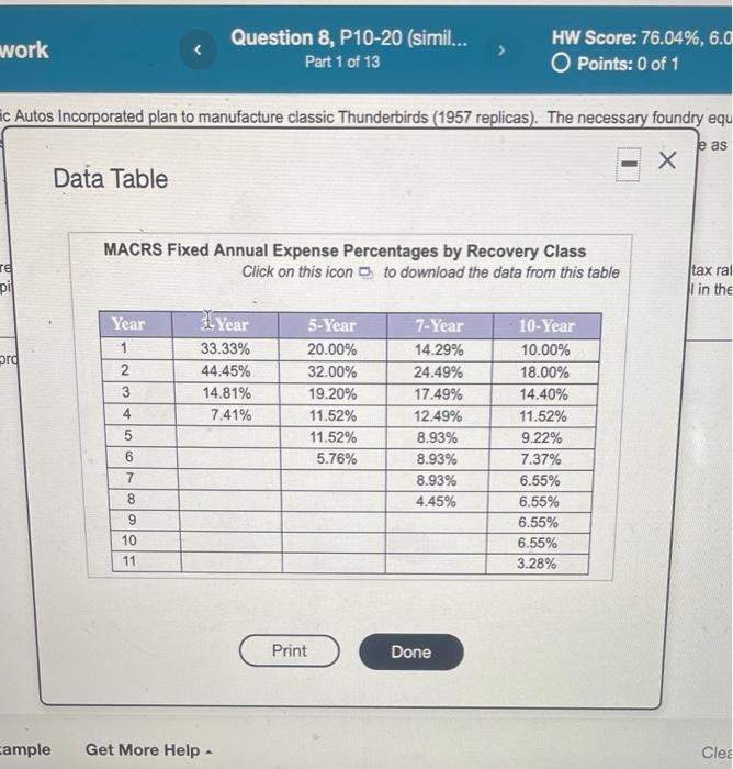 bottom text of the question. Thank you! Project cash flow and NPW.