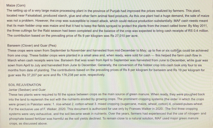 for the previous month sent in by the farm accountant. These reports