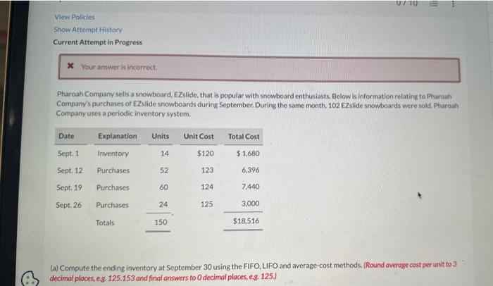  View Policies Show Attempt History Current Attempt in Progress x Your