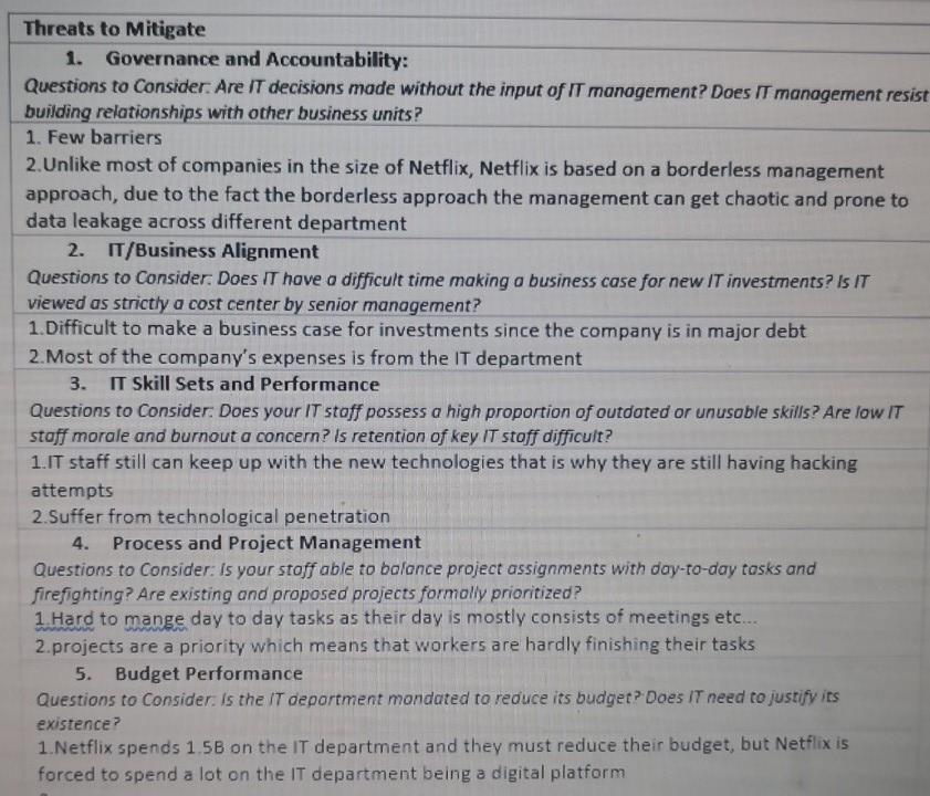 Internal Weaknesses(W) WO- MiniMax Strategy WT - MiniMin Strategy 1. Dependence on