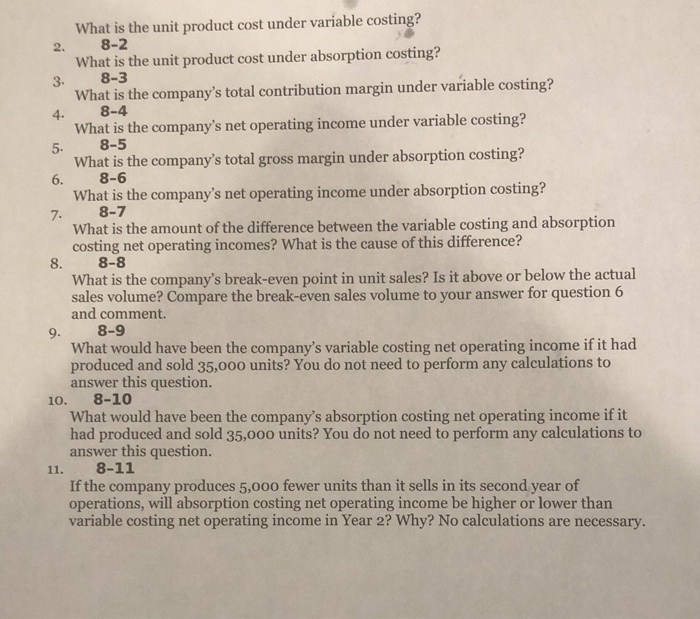 9, 10, and 11. Thank you. Chapter 8 Diego Company manufactures one