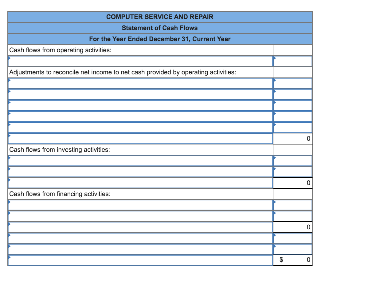 college roommates. The company's comparative balance sheets and income statement are presented