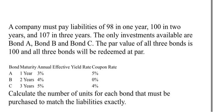 Please do not use excel (use fm concepts) A company must pay