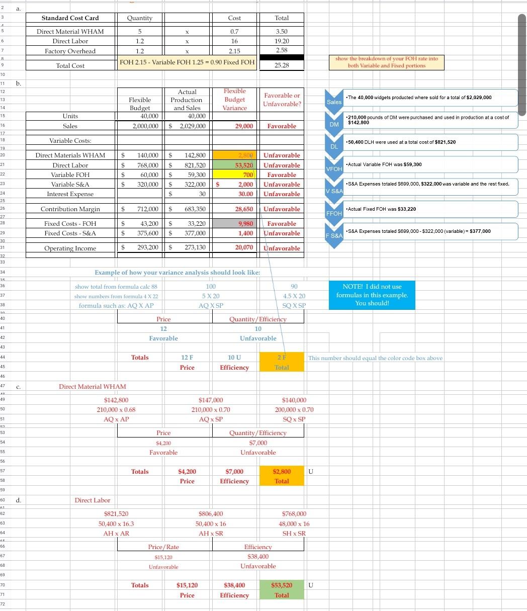 M N 0 P Q R 5 e. Variable FOH 7x $59,300