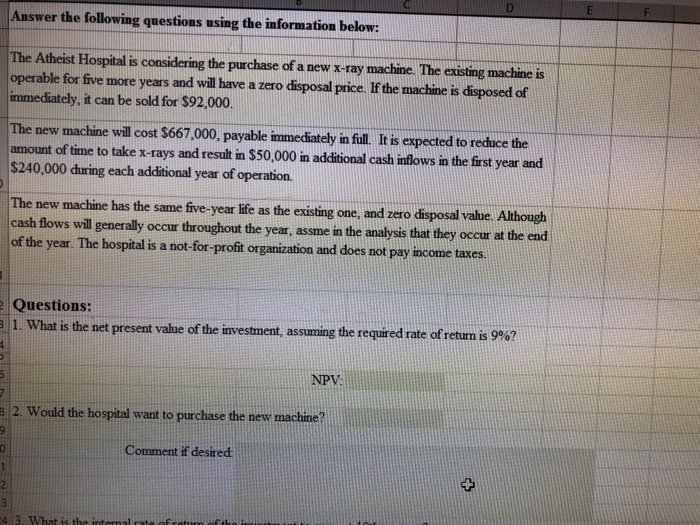  Ci Answer the following questions using the information below: The Atheist