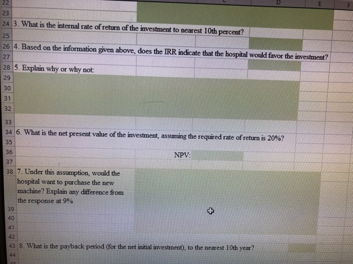 Hospital is considering the purchase of a new x-ray machine. The existing