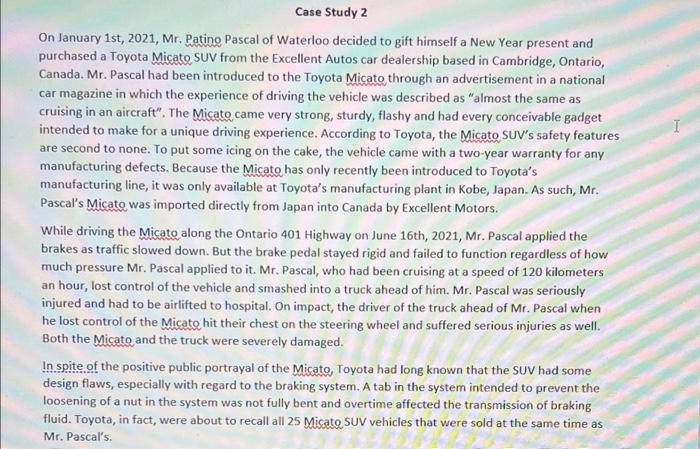 please solve it ASAP subject is global trade law Case Study 2