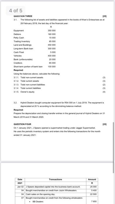 as parthers. Balances in the ledger on 28 February 2019 R R