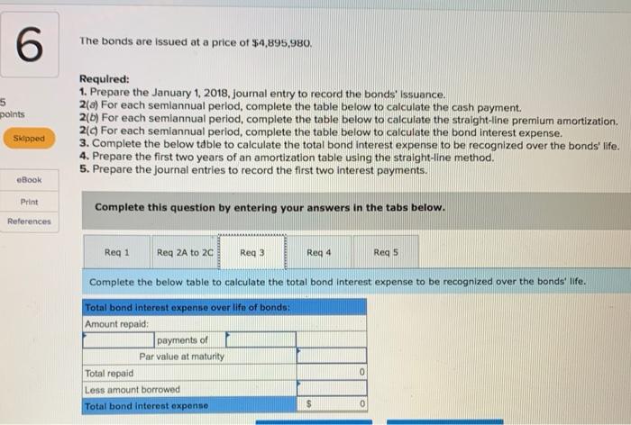 1. Prepare the January 1 2018, journal entry to record the bonds