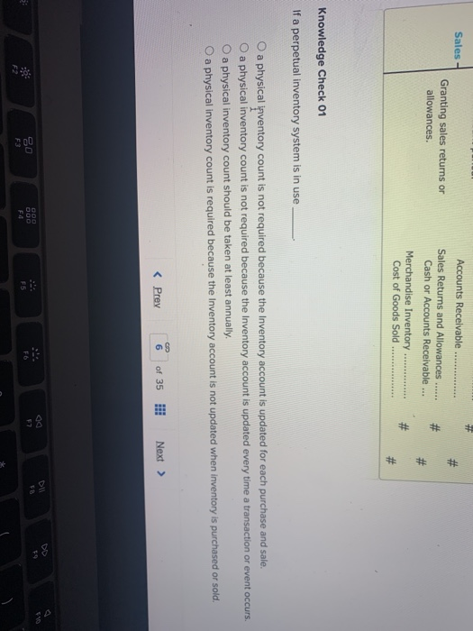  Sales - # Granting sales retums or allowances. # Accounts Receivable