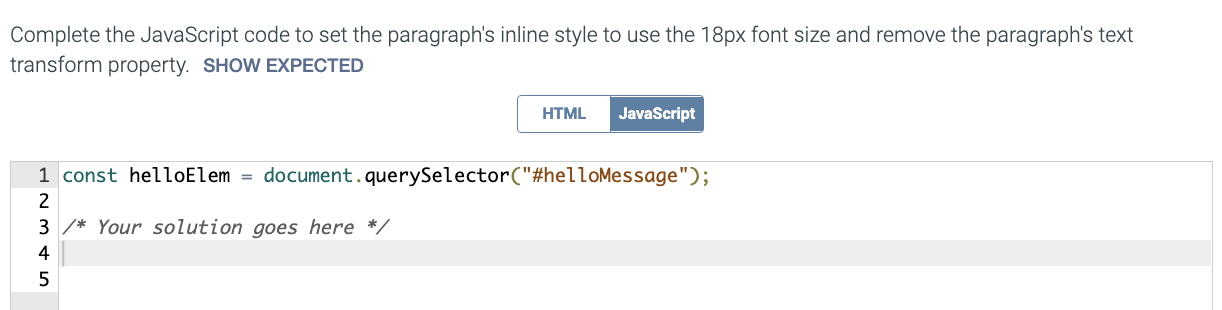 use the 18pp font size and remove the paragraph's text ransform property.