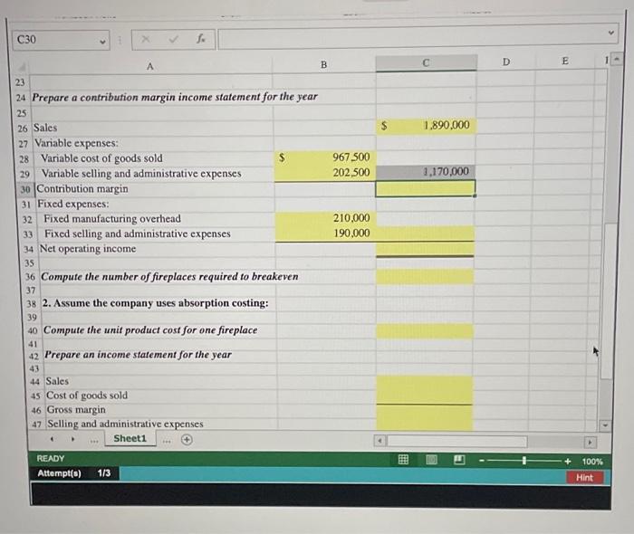 Controller has asked you to compare income statements if the company used