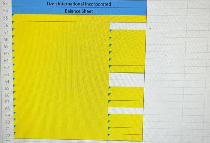 8 Cash 9 Accounts Receivable 10 Inventory 11 Prepaid Insurance 12 Supplies