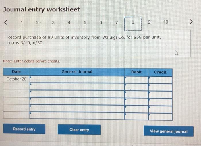 to the October 4 purchase, $728. October 9 Return 15 defective units