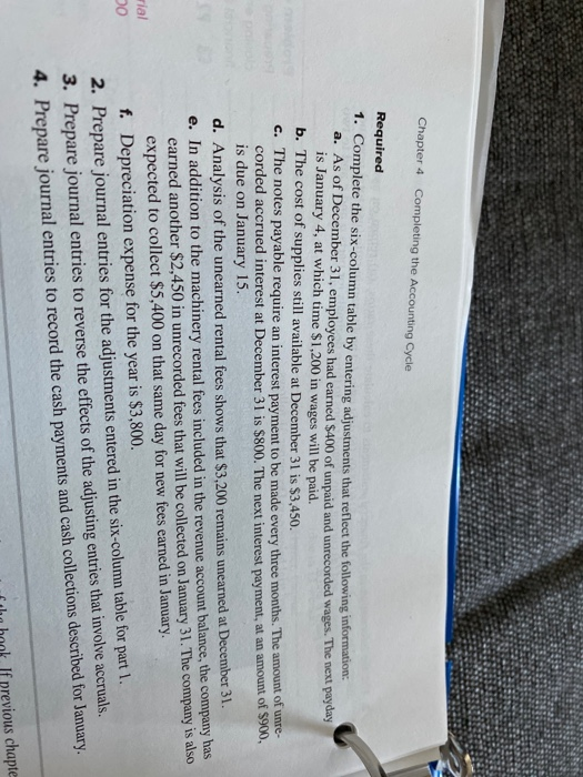  general journal Chapter 4 Completing the Accounting Cycle Required 1. Complete