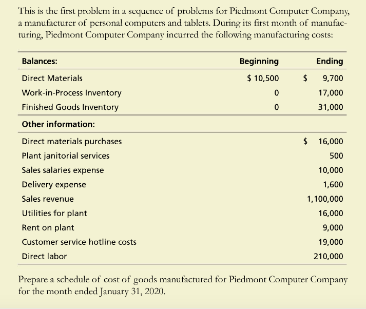  This is the first problem in a sequence of problems for